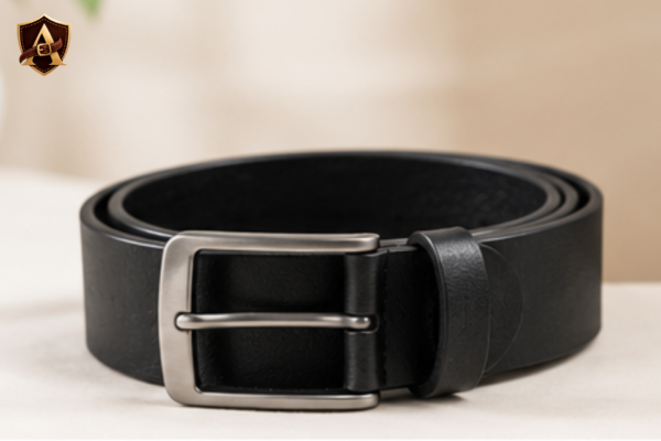 Classic Black Genuine Leather Belt